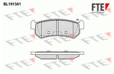 Sada brzdových destiček, kotoučová brzda FTE 9010503