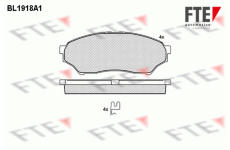 Sada brzdových destiček, kotoučová brzda FTE 9011041