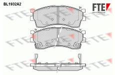 Sada brzdových destiček, kotoučová brzda FTE 9010522