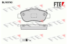 Sada brzdových destiček, kotoučová brzda FTE 9010526