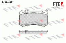 Sada brzdových destiček, kotoučová brzda FTE 9010533