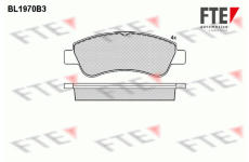Sada brzdových destiček, kotoučová brzda FTE 9010555