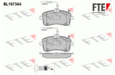 Sada brzdových destiček, kotoučová brzda FTE 9010559