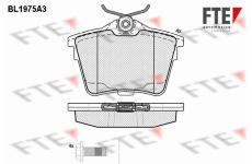 Sada brzdových destiček, kotoučová brzda FTE 9010563