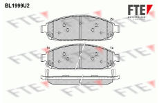 Sada brzdových destiček, kotoučová brzda FTE 9010585
