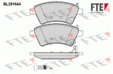 Sada brzdových destiček, kotoučová brzda FTE 9010602