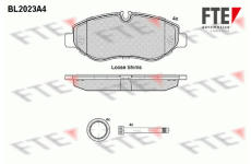 Sada brzdových destiček, kotoučová brzda FTE 9010610