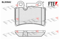 Sada brzdových destiček, kotoučová brzda FTE 9010621