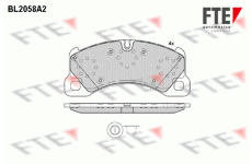 Sada brzdových destiček, kotoučová brzda FTE 9010642