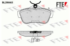 Sada brzdových destiček, kotoučová brzda FTE 9010647