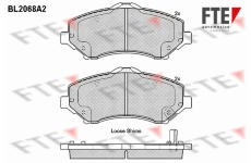 Sada brzdových destiček, kotoučová brzda FTE 9010651
