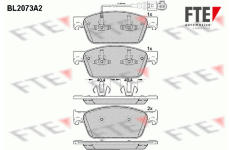 Sada brzdových destiček, kotoučová brzda FTE 9010657