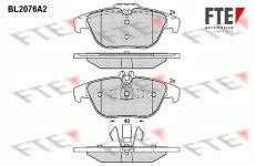 Sada brzdových destiček, kotoučová brzda FTE 9010660