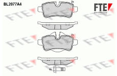 Sada brzdových destiček, kotoučová brzda FTE 9010661