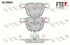 Sada brzdových destiček, kotoučová brzda FTE 9010664