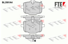 Sada brzdových destiček, kotoučová brzda FTE 9010665