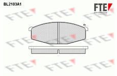 Sada brzdových destiček, kotoučová brzda FTE 9010677