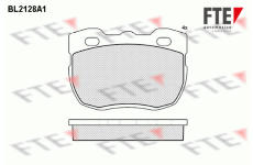 Sada brzdových destiček, kotoučová brzda FTE 9010680