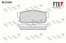 Sada brzdových destiček, kotoučová brzda FTE 9010682