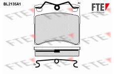 Sada brzdových destiček, kotoučová brzda FTE 9010683