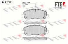 Sada brzdových destiček, kotoučová brzda FTE 9010690