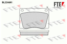 Sada brzdových destiček, kotoučová brzda FTE 9010695