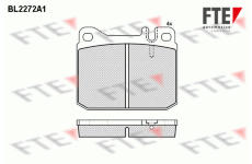 Sada brzdových destiček, kotoučová brzda FTE 9500005