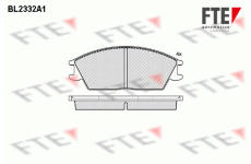 Sada brzdových destiček, kotoučová brzda FTE 9010703