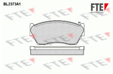 Sada brzdových destiček, kotoučová brzda FTE 9010714