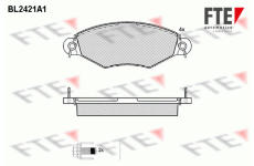 Sada brzdových destiček, kotoučová brzda FTE 9010725