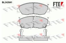Sada brzdových destiček, kotoučová brzda FTE 9010728