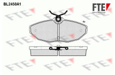 Sada brzdových destiček, kotoučová brzda FTE 9011042