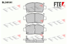 Sada brzdových destiček, kotoučová brzda FTE 9010747