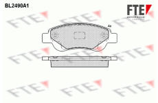 Sada brzdových destiček, kotoučová brzda FTE BL2490A1