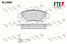 Sada brzdových destiček, kotoučová brzda FTE 9010763