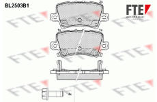 Sada brzdových destiček, kotoučová brzda FTE 9010767