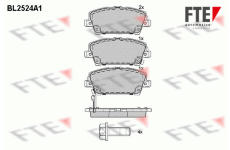Sada brzdových destiček, kotoučová brzda FTE 9010779