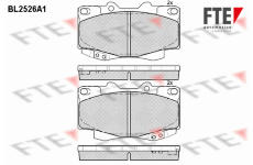 Sada brzdových destiček, kotoučová brzda FTE 9010781