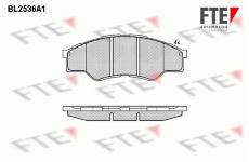 Sada brzdových destiček, kotoučová brzda FTE 9010788
