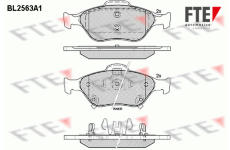 Sada brzdových destiček, kotoučová brzda FTE 9010814