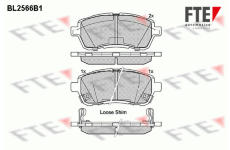 Sada brzdových destiček, kotoučová brzda FTE 9010818
