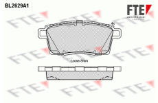 Sada brzdových destiček, kotoučová brzda FTE 9010876