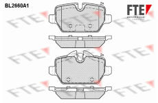 Sada brzdových destiček, kotoučová brzda FTE 9010899