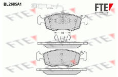 Sada brzdových destiček, kotoučová brzda FTE 9010915