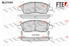 Sada brzdových destiček, kotoučová brzda FTE 9010946
