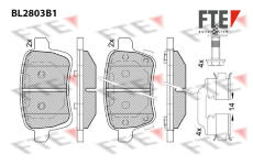 Sada brzdových destiček, kotoučová brzda FTE 9011097
