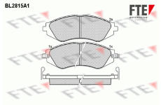 Sada brzdových destiček, kotoučová brzda FTE 9011002