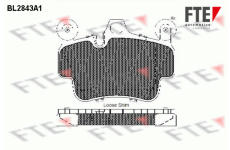 Sada brzdových destiček, kotoučová brzda FTE 9011019