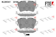 Sada brzdových destiček, kotoučová brzda FTE 9011026