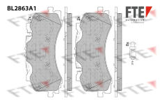 Sada brzdových destiček, kotoučová brzda FTE 9011103